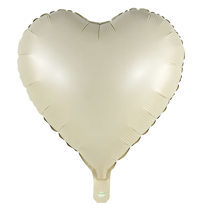 Kalp Folyo Balon Krem 18 INÇ